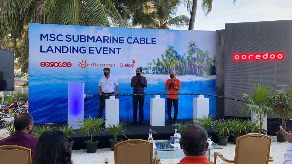 3 Submarine cable elhigen dhiumakee varah bodu kaamiyaabee eh: Minister