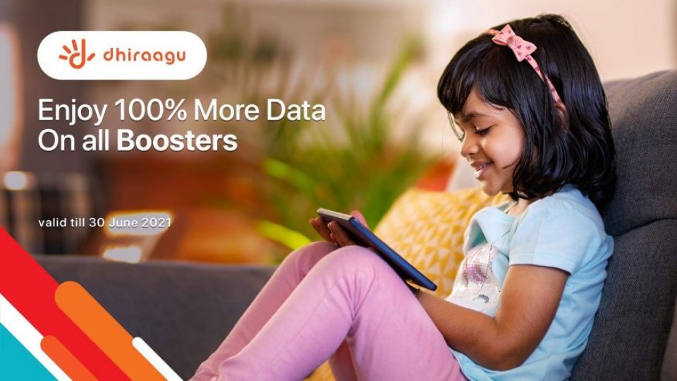 Dhiraagu customer in Booster gathumun 2 guna data dhenee