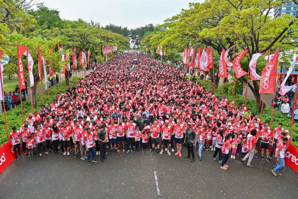 Ooredoo fun run 6,000 ah vureh gina baiverinaa eku nimaalaifi