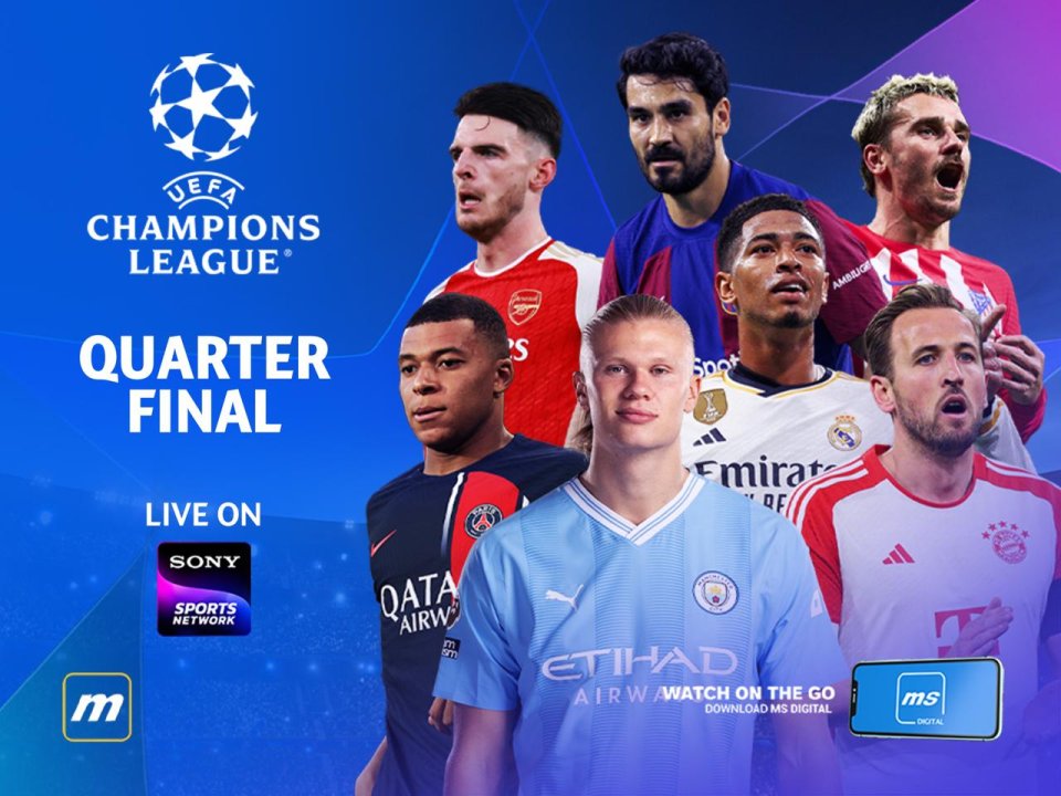 Champions league ge foarigadha quarter final ge match thah media net in