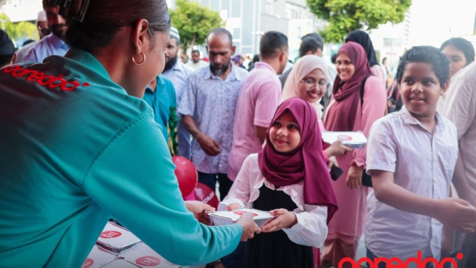 Raajjeyge eki hisaabugai fithuru eid ge harakaaiythah Ooredoo aa eku!