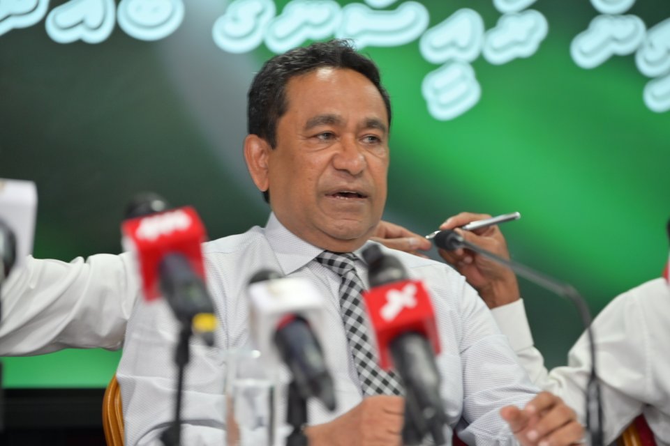 PNC gai Raees Muizzu ah ihulaastherivaane meehaku neiy: Raees Yameen