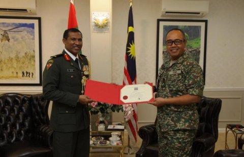 Rajje in Malaysia ah defense advisor aku kanda'lhaifi