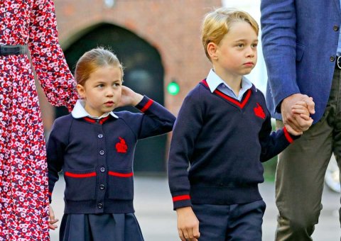 Prince George aai princess Charlotte ah school in best friends hoadhun manaa