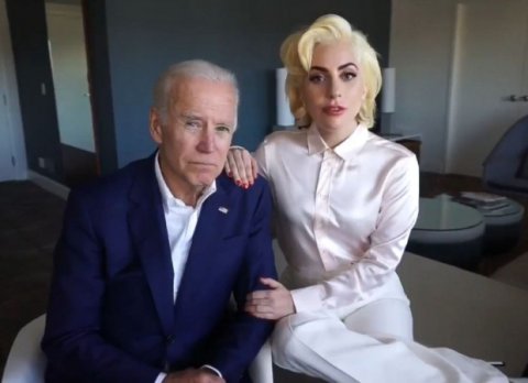 Joe Biden ah gaumee salaam kiyaidheynee Lady gaga