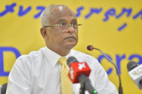 MDP ge ethereyge inthikhaabu faskoh dhinumah Raees Solih edhivadaigenfi