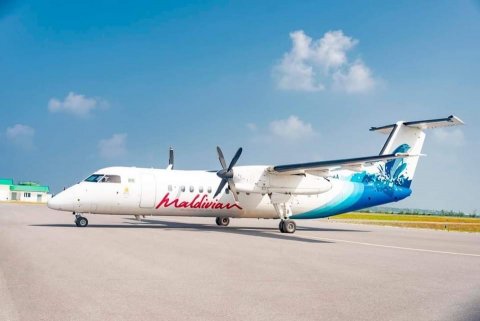 Ethereyge udhuhun thakugai beynunkuraa aircraft ah Maldivian in anna aharu badhalu kuranee