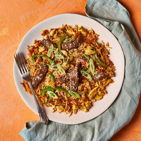 Roadha malaafaiy: Mongolian Beef Fried Rice