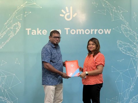 Soccer veterans association of Maldives ge digital partner akah Dhiraagu