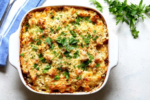 Roadha Malaafaiy: Baked Tuna Cheese Macaroni