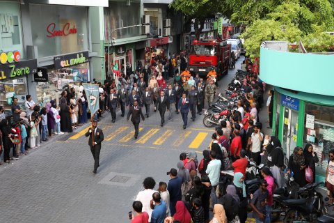 Eid bandhu gai MNDF parade Addu adhi Fuvahmulaku gai