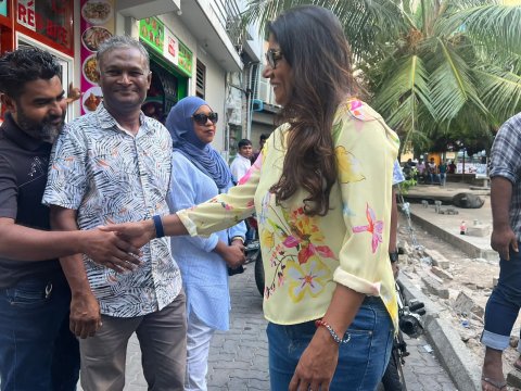 Raees Solih ge campaign harakaathan Male’ aai rahrashugai kuriah dhanee