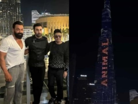 Ranbir ge ‘Animal’ ge trailer Burj Khalifa gai  alhuvaifi