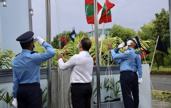 Hulhumale police aa imaaraaiy hulhuvumun thaureef Raees Yameen ah