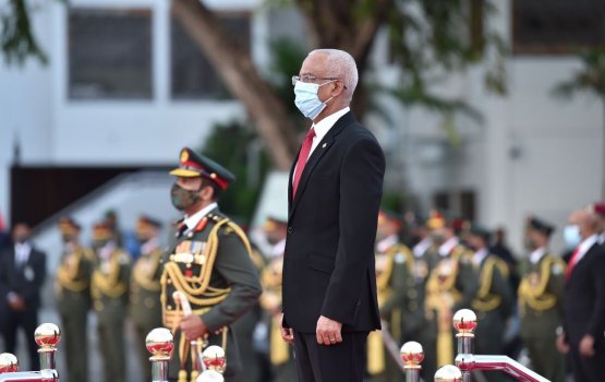 Dhivehin abadhuves thibeynee Palestine aa eku: Raees Solih