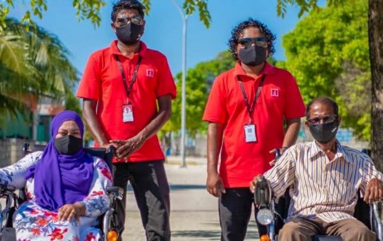 BML in tihuru motorised wheelchair hadhiyaa koffi