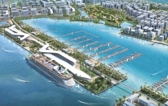 Hulhumale dhevana fiyavaheegai yacht marina akaai cruise terminal eh hadhanee