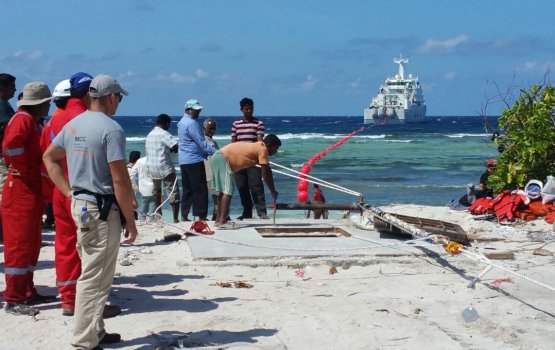 Internet khidumai dheyn sarukaaraai Reliance Jio aa gulhigen submarine cable eh alhanee