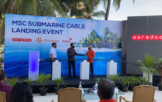 Lanka in Raajje ah elhi submarine cable in khidhumai dheyn thayyaaru vejje