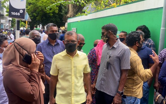 MDP ge primary gai Nasheed vaadhakuranee, Capaign launch kurun Thinadhoo gai