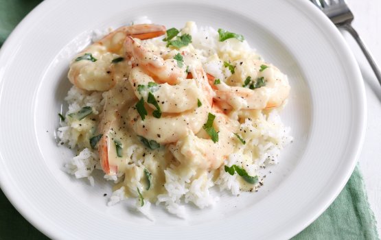 Roadha Malaafaiy: Creamy Garlic Prawns