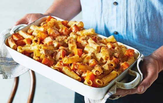 Roadha Malaafay: Pumpkin and Tuna Pasta Bake