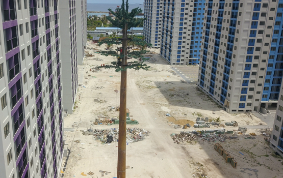 Hiyaa Flat thakugai muaasalaathee tower thakaai rooftop pole haru kuran fashaifi