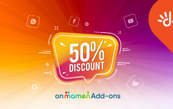 Mamen dat- add ons thakun 50% discount dhene