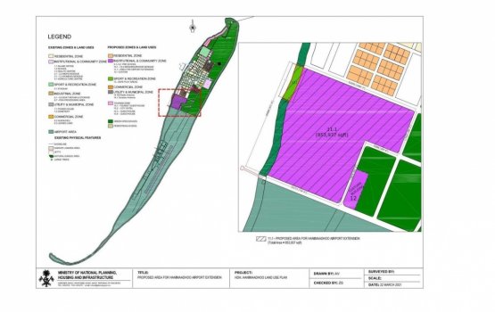 Hanimaadhoo airport mashroo ah 853,937 akafootuge bodu bimeh ithuru kuranee
