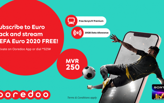 Ooredoo Customerunah Sony Liv app in EURO ge match tha belumuge furusathu libeyne