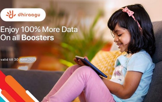 Dhiraagu customer in Booster gathumun 2 guna data dhenee