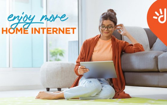 Dhiraagu ge home internet package ah bodu badhaleh genesfi
