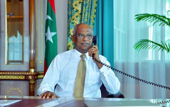 Raees Solih ge phone call eh boduvazeeru  Modi ah