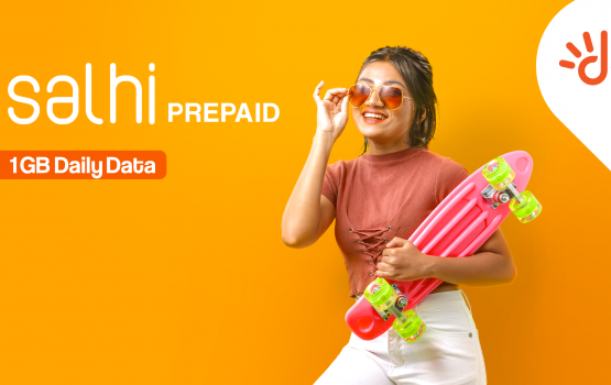 Dhiraagu salhi prepaid: konme dhuvahaku 1GB data