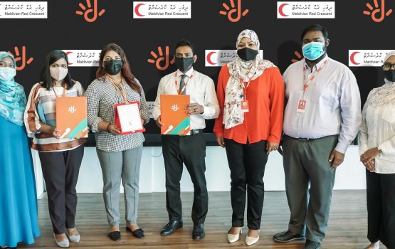 Dhiraagu in Dhivehi Red Crescent ah ehee foarukohdhenee