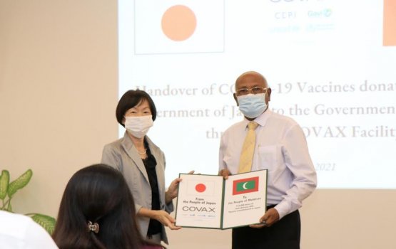 Japan in raajje ah 112,000 dose ge AstraZaneca vaccine hadhiyaa koffi