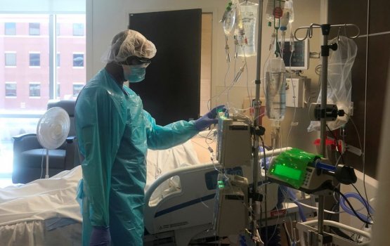 Covid case thah gina ve America in medical oxygen husvanee!