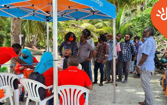 Dhiraagu high speed fiber internet ge khidhumai Rathafandhoo ah dheefi