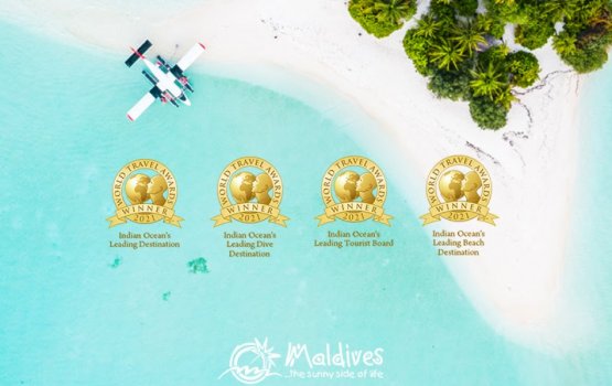  World travel award ge India ocean category in raajje ah 4 award eh