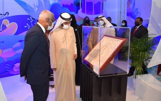 Raeesai, U.A.E ge boduvazeeru Expo ge rajjey ge pavilion ah