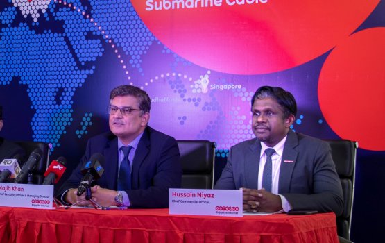 Ooredoo ge ithuru submarine cable eh: mifaharu kulhudhufushin singapore ah
