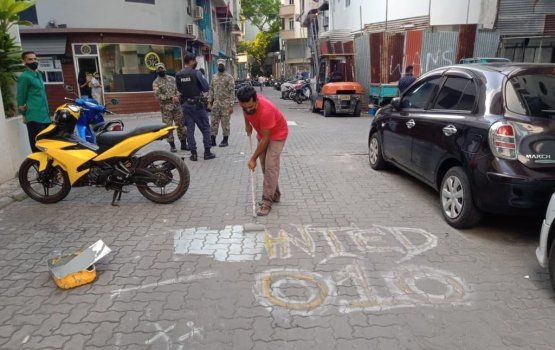 Male' ge faaruthaku gai huri graffiti thah filuvumuge masaikai fashaifi