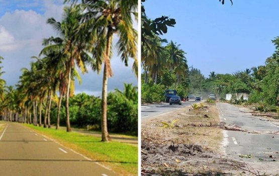 Ruhthah kandaalumun Addu link road ge reethikan gellijje, Council ah faadu kiyanee