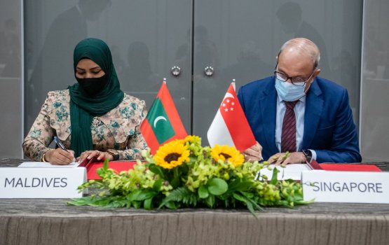 Dhathurufathuru ge dhaairaa in gulhun badhahi kuran Singapore aa eku soi koffi