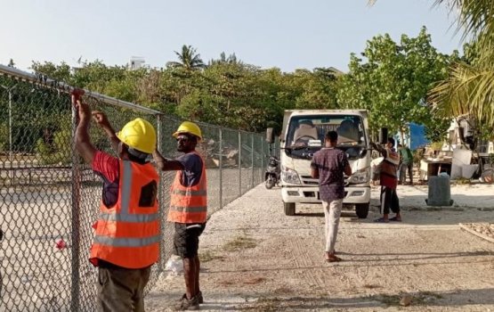 Bridge project ah vilimale in dhin bimugai city council in fence jahanee