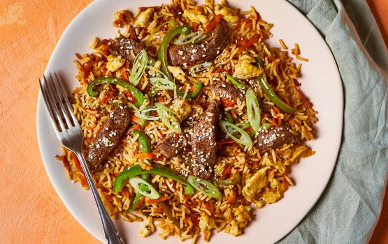 Roadha malaafaiy: Mongolian Beef Fried Rice