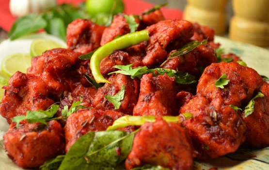 Roadha malaafaiy: Dry Chilli Chicken