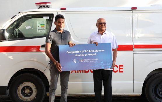 STO in supply kuran havaalu kuri 96 ambulance health ministry aa havaalu koffi