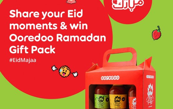 Eid give away ge gothugai ooredoo in gift pack hoadhumuge furusath