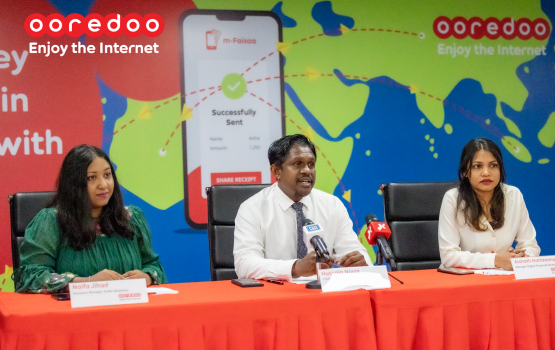 Ooredoo in M- Faisaa medhuverikoh international money trandfer ge khidumah dhenee